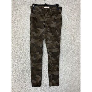 Levis 311 Shaping Skinny Jeans Womens 26 Green Denim Stretch Mid Rise‎ Casual